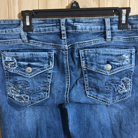 Silver Jeans Blue Elyse Slim Boot Cut Denim - Picture 3 of 5